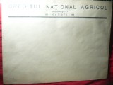 Plic mare pt acte , interbelic -antet Creditul National Agricol 38,5x29cm