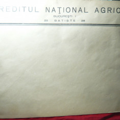 Plic mare pt acte , interbelic -antet Creditul National Agricol 38,5x29cm