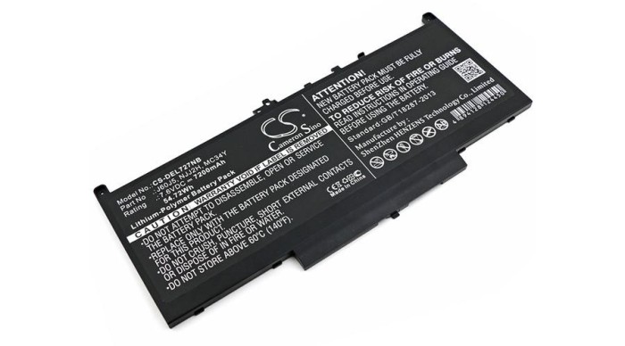 Cameron Sino 7200mAh DELL Latitude 12 E7270,Latitude 12 E7470,Latitude 14 E7470(N016L74701580CN),Latitude E7270 N009L72701780CN,Latitude E7270 N006L72