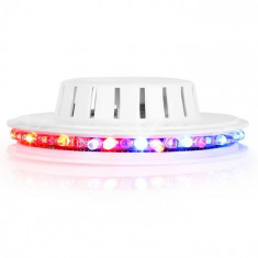 Ibiza LED UFO, efect de lumina, alb, microfon, RGB foto