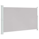 Cumpara ieftin Copertina laterala retractabila de terasa, gri, 180x314 cm
