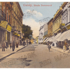 728 - GALATI, str. Domneasca, stores, Romania - old postcard - unused