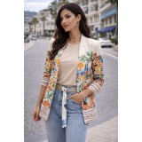 Sacou dama cu imprimeu mediteranean