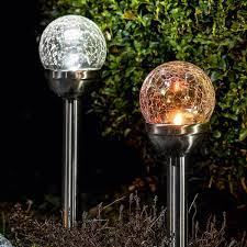 Set de 2 lumini de gradina solare LED I-Glow foto