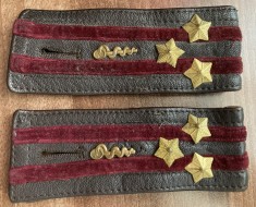 C1 CO 4 - Grade militare - pentru haina haina piele - comunism RSR - medicina militara - colonel medic