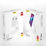 Cumpara ieftin Suport Pliabil de Birou pentru Telefon sau Tableta cu Reglaj Multiplu Portabil Anti-Alunecare - Alb