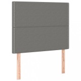 Cumpara ieftin Tablii de pat, 2 buc, gri inchis, 80x5x78/88 cm, textil