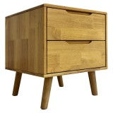 Cumpara ieftin Noptiera lemn masiv natur Bruni 43x40,5x48 cm