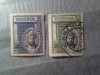 2 Timbre Zanzibar 1936 ocupatie britanica Sultan Chalifa bin Harub 10c stampilat si 30c nestampilat