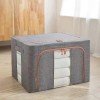 Cutie de depozitare pliabila, cu fermoar, 100L, Textil, 60x42x40cm, cadru