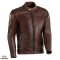 Geaca (jacheta) barbati pentru scuter - motocicleta piele Urban/Heritage Ixon All season model Cranky MS culoare: maro Maro XXL