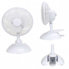 Ventilator pentru birou, 15 cm, 2 trepte de viteza, 20W, Victronic foto