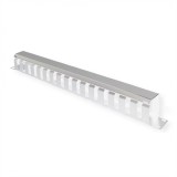 Front Panel 19&quot; 1U cu organizator pentru cabluri 40x40mm RAL7035 Gri deschis, Value 26.99.0301