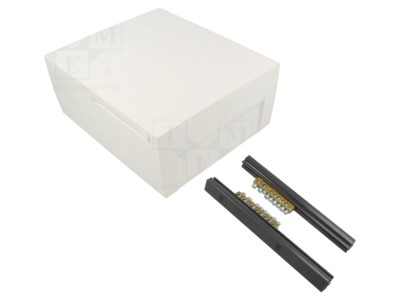 Carcasă pentru aparatură modulară albă, 8 module foto