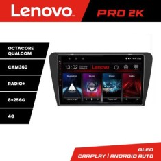 Navigatie Skoda Octavia 3 Lenovo Kit-279 8 core QLED 2K 8+256 360 Android Waze USB Navigatie Internet Youtube Radio CarStore Technology