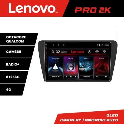Navigatie Skoda Octavia 3 Lenovo Kit-279 8 core QLED 2K 8+256 360 Android Waze USB Navigatie Internet Youtube Radio CarStore Technology