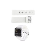 Bratara TPU Silicon pentru Fitbit Blaze-Mărime L-Culoare Alb