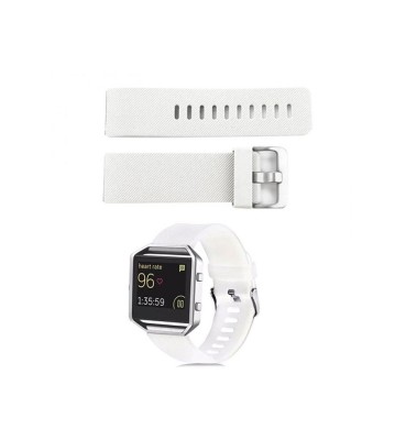 Bratara TPU Silicon pentru Fitbit Blaze-Mărime L-Culoare Alb foto