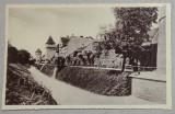 SIBIU , TURNURILE DE FORTIFICATIE CU PARCUL ZWINGER - PROMENADE , CARTE POSTALA , 1938