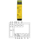 Releu de Siguranță PNOZ e1p 24VDC 2IN 5OUT