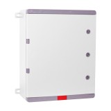 Cutie distributie IP67 din ABS gri, usa mata, placa metalica, 400x500x180 mm PD405018
