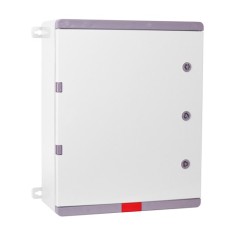 Cutie distributie IP67 din ABS gri, usa mata, placa metalica, 400x500x180 mm PD405018