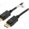 Cablu DisplayPort - DisplayPort, din ambele par&amp;#355;i, DisplayPort mufa, 1m, negru, Goobay - 49962