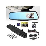 Oglinda interior cu camera filmat fata+spate HD, 32GB, Normal