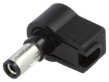 Conector alimentare DC mufă mamă 5,5/2,1mm cu cablu pentru lipire, Lumberg