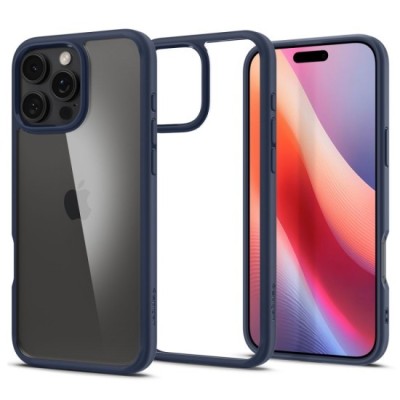 Husa pentru iPhone 16 Pro - Spigen Ultra Hybrid - Navy Blue foto