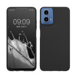 Husa Kwmobile pentru Motorola Moto G34, Negru, Silicon, KWM000022QU001C, Carcasa
