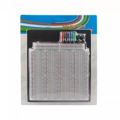 Breadboard 3220 puncte ZY-208 &ndash; placă testare prototipuri circuite electronice