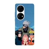Husa compatibila cu Huawei Nova Y70 model Kakashi Team Naruto Shippuden, Silicon, TPU, Viceversa, Transparent, Carcasa