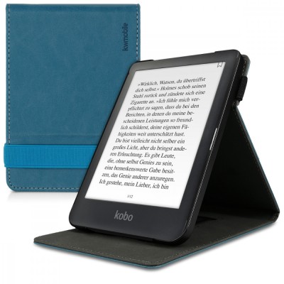 Husa pentru Kobo Clara HD, Piele ecologica, Albastru, 46214.78 foto