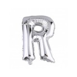 Balon Folie Litera R Argintiu - 40 cm