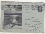 bnk ip Lacul Amara - Apus de soare - circulat 1958