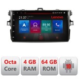Navigatie Toyota Corolla 2007-2013 E-063 Octa Core cu Android Radio Bluetooth Internet GPS WIFI DSP 4+64GB 4G RESIGILAT CarStore Technology