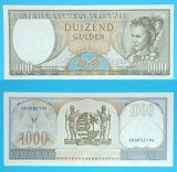 Surinam 1.000 Gulden 1963 &#039;Nativă și torță&#039; UNC serie: 000052194 p#124