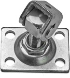 Balama reglabila M12 pentru porti batante si porti mici, placa 75x55 mm, zincata