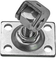 Balama reglabila M12 pentru porti batante si porti mici, placa 75x55 mm, zincata foto
