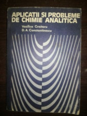 Aplicatii si probleme de chimie analitica- Vasilica Croitoru, D. A. Constantinescu foto