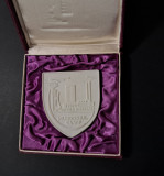 Placheta heraldica municipiul Cluj , lumina si progres , medalie