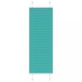 vidaXL Jaluzea plisată verde petrol 45x100 cm Lățime țesătură 44,4 cm