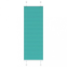 vidaXL Jaluzea plisată verde petrol 45x100 cm Lățime țesătură 44,4 cm 4015370