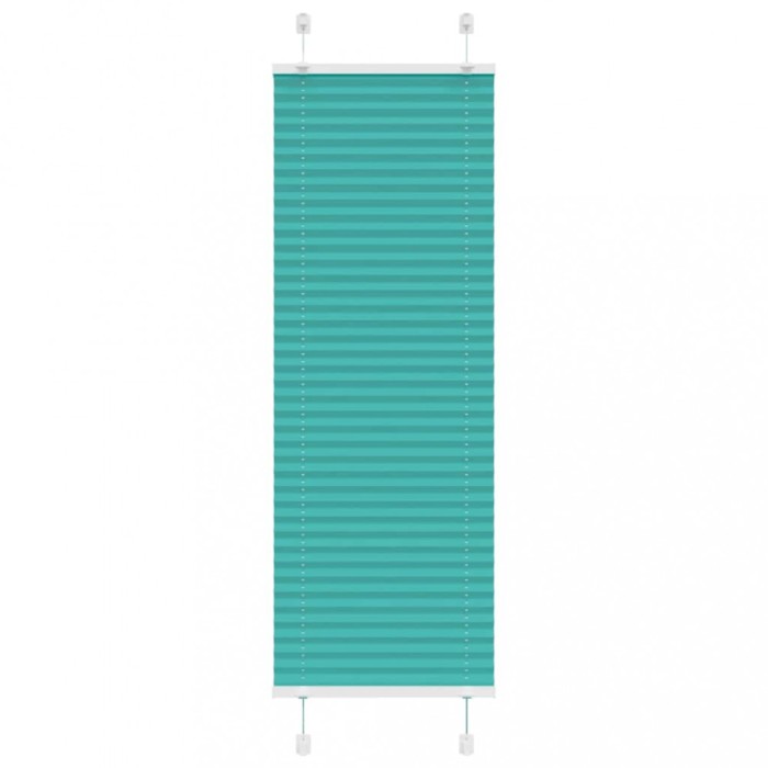 vidaXL Jaluzea plisată verde petrol 45x100 cm Lățime țesătură 44,4 cm