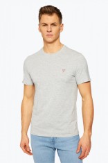 Tricou barbati gri cu logo (Marime: XL) foto