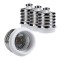 Set 4 Adaptoare dulie de la E40 la E27, Kwmobile, Alb, Plastic, 40403