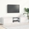 vidaXL Comodă TV, alb extralucios, 140 x 40 x 35,5 cm, PAL