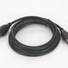 Cablu prelungitor USB 2.0 GEMBIRD CCP-USB2-AMAF-6, conectori auriti, 1.8m