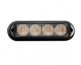 Stroboscop Auto Profesional 4 LED Galbene 12-24V, Omologare ECE R65 R10, pt. Tractari, Remorcari, Utilaje Speciale